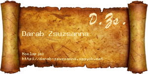 Darab Zsuzsanna névjegykártya